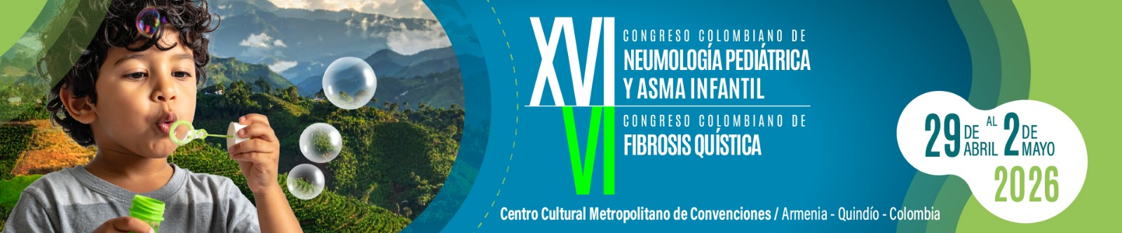 XVI Congreso Colombiano de Neumología Pediátrica y Asma Infantil y VI Congreso Nacional de Fibrosis Quística